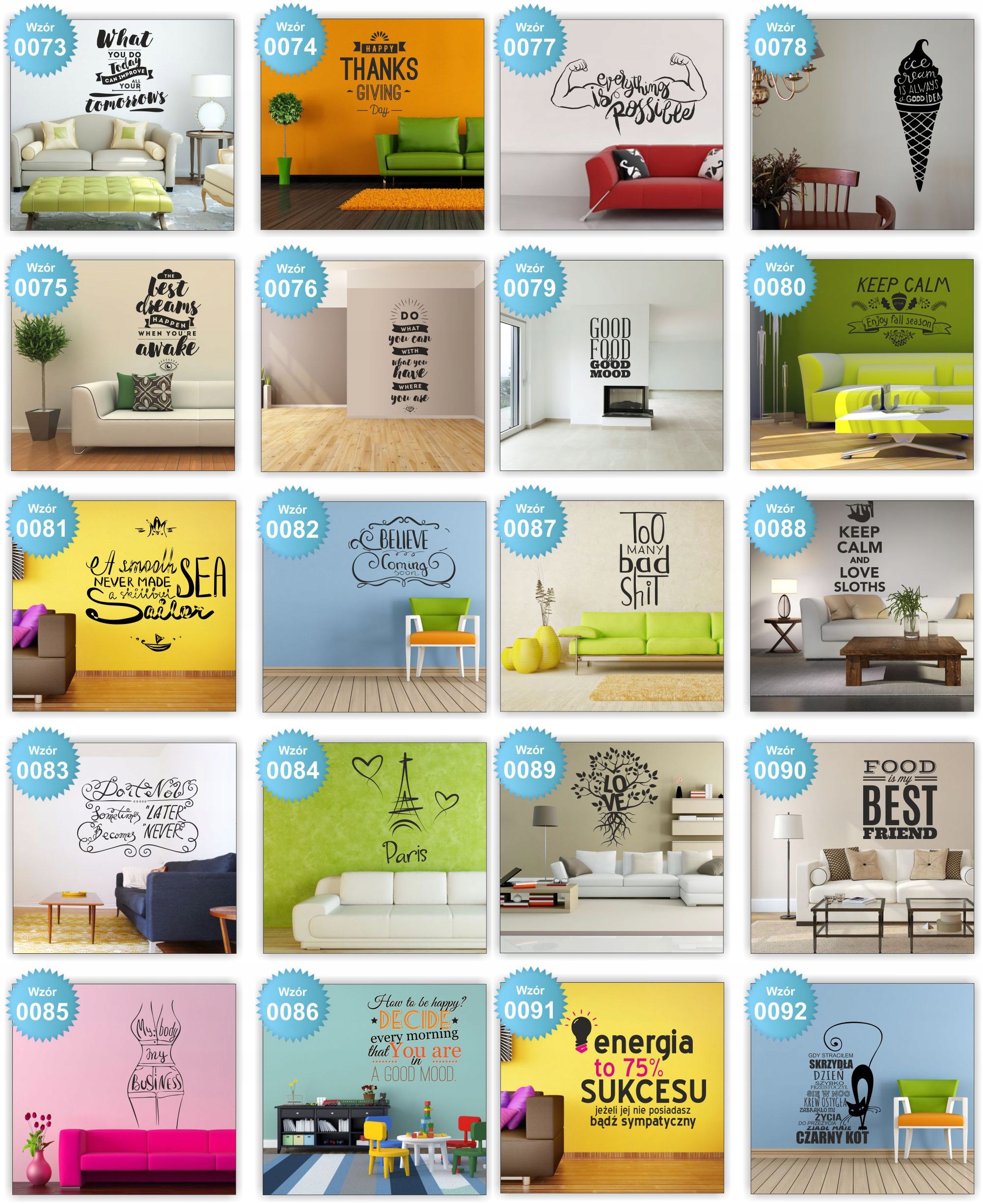 NAKLEJKA NAPIS zawsze całuj mnie na dobranoc HIT