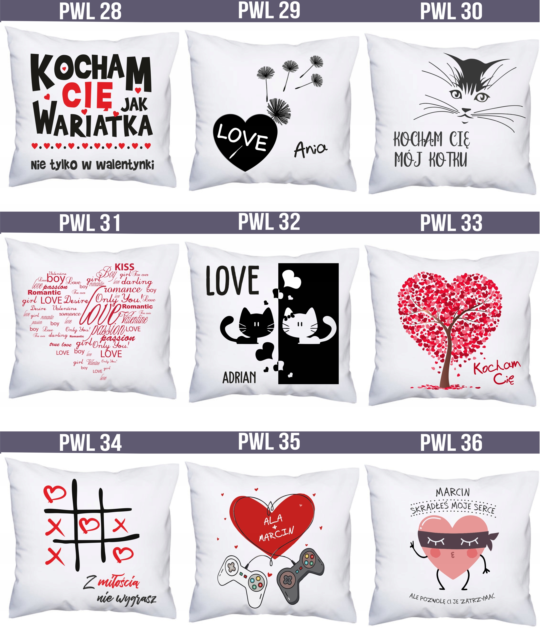 FOTO PODUSZKA WALENTYNKI 2019 dla ukochanego HIT