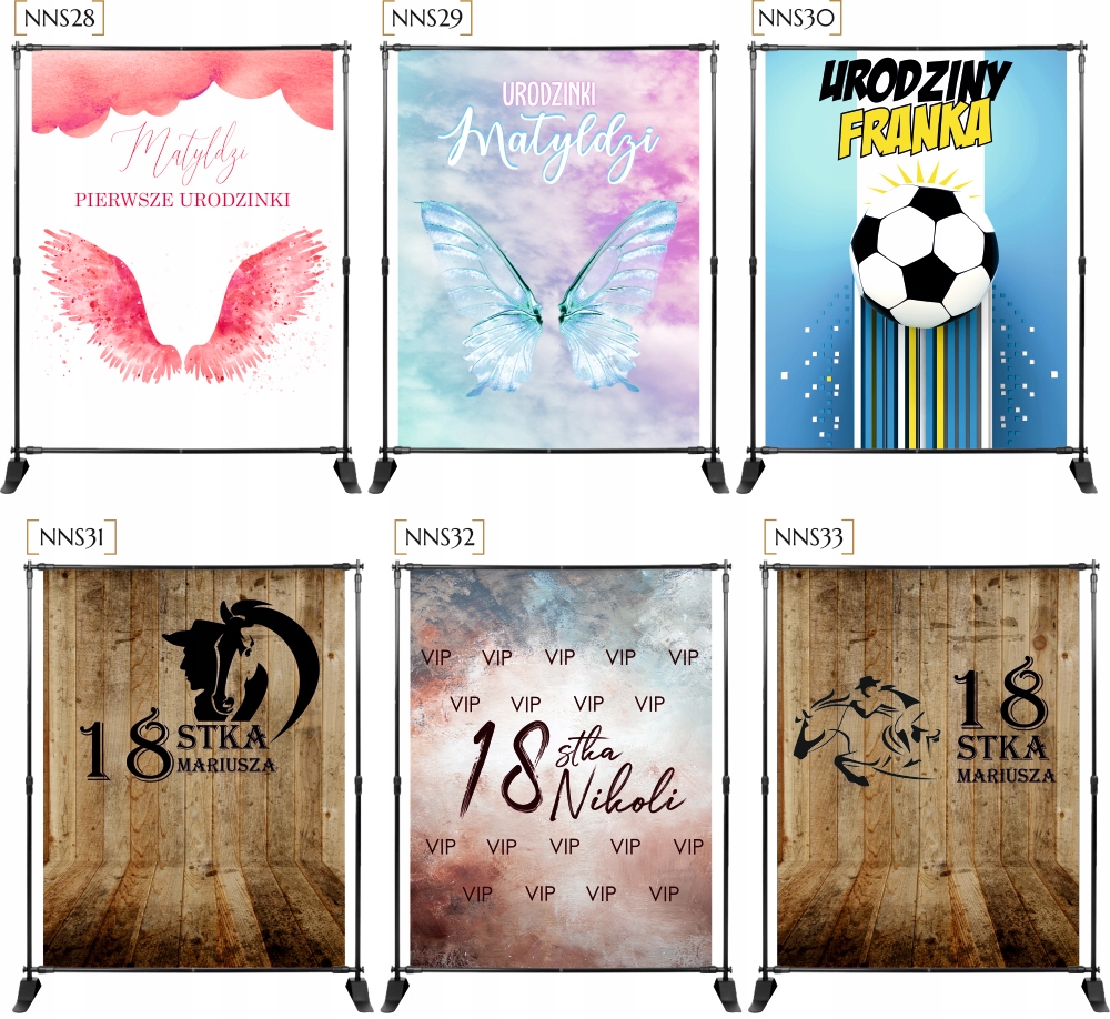 TŁO ścianka FOTO na urodziny 30stka własny napis