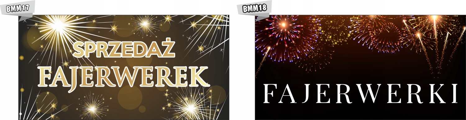 Baner reklamowy TWÓJ NAPIS choinki 80x130 cm TANIO