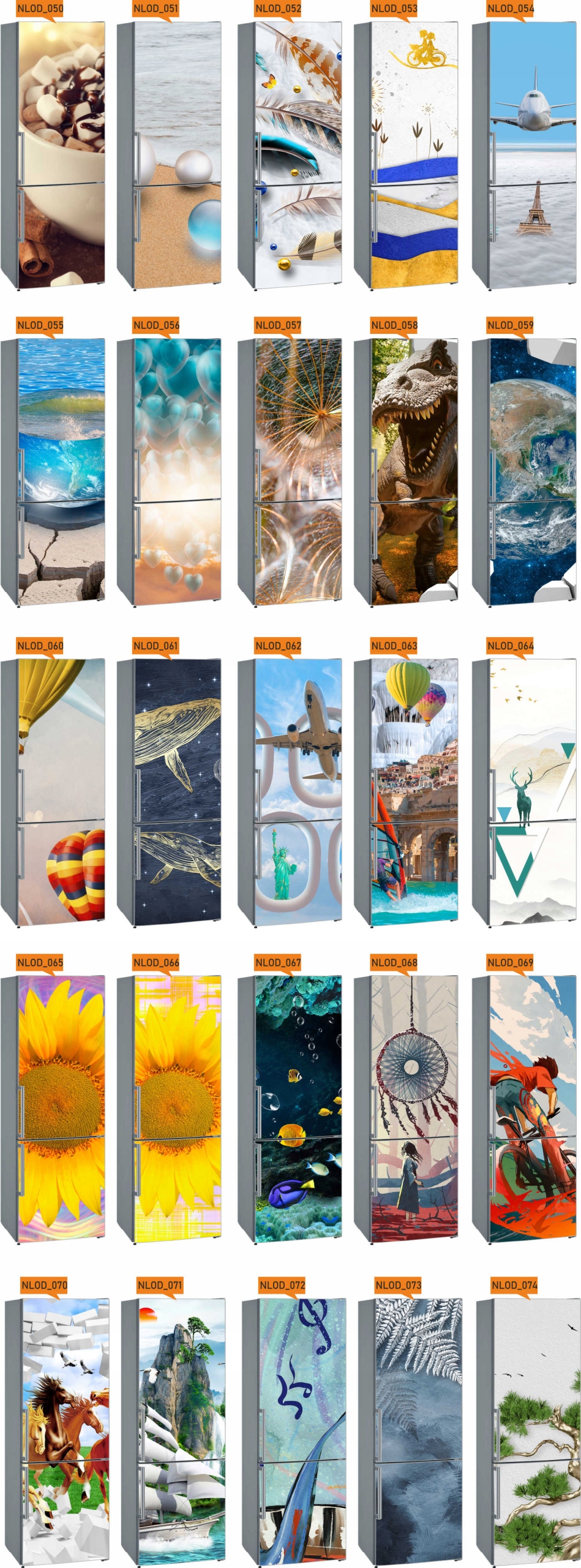 Naklejka Okleina Fototapeta na lodówkę 195cm