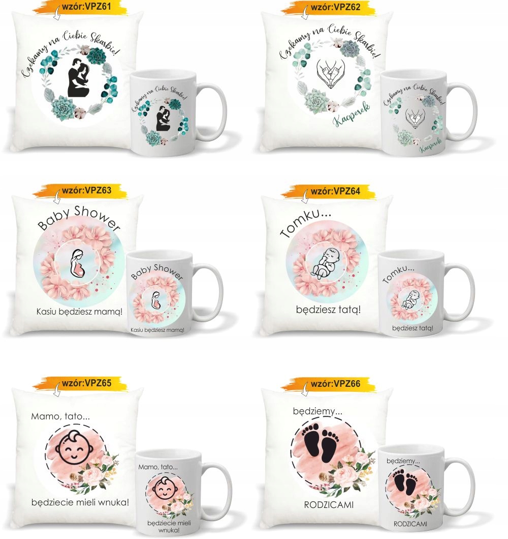 foto PODUSZKA KUBEK PREZENT na Baby Shower