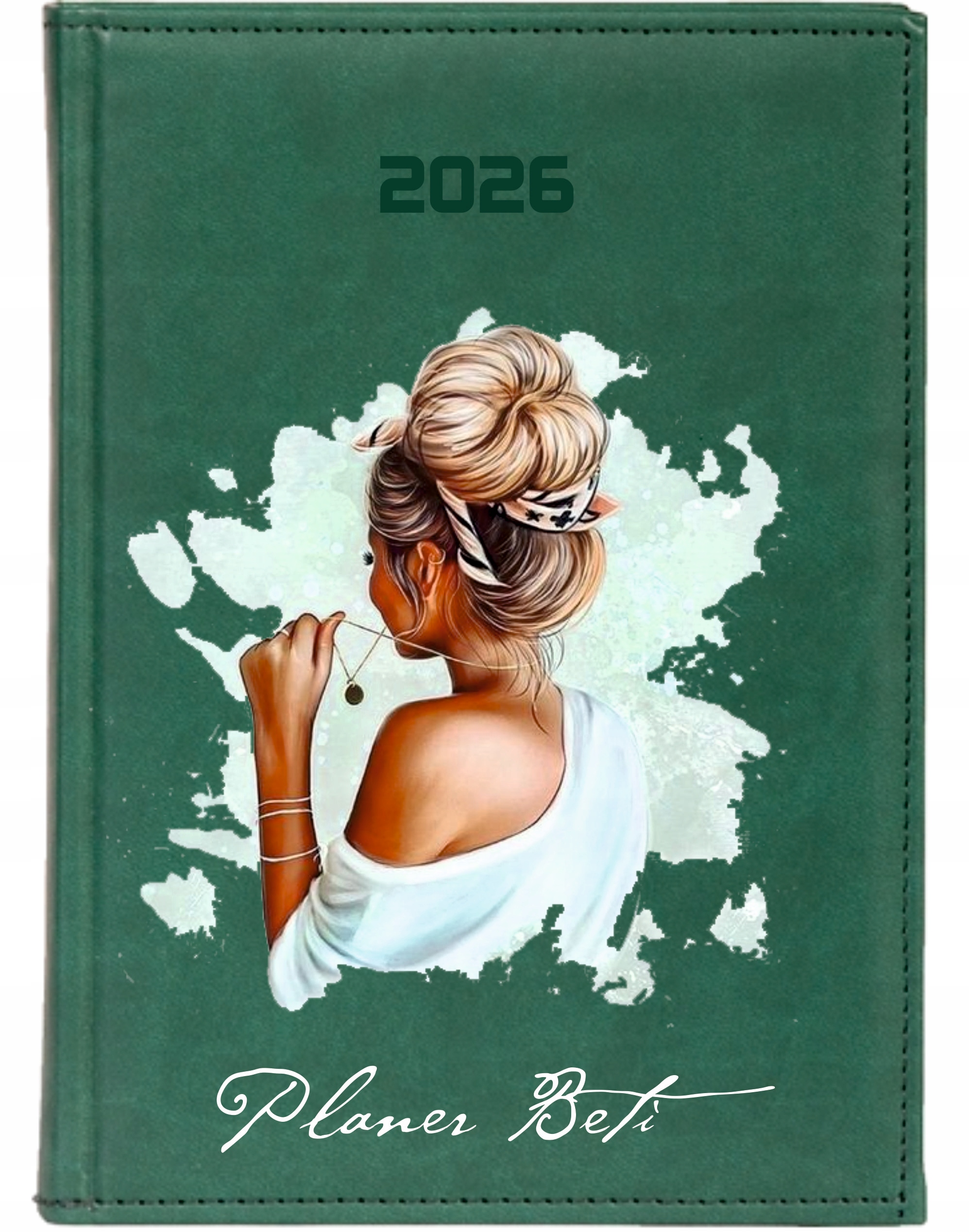 KALENDARZ A4 2026 DZIENNY terminarz z nadrukiem UV PLANER PREZENT + IMIĘ