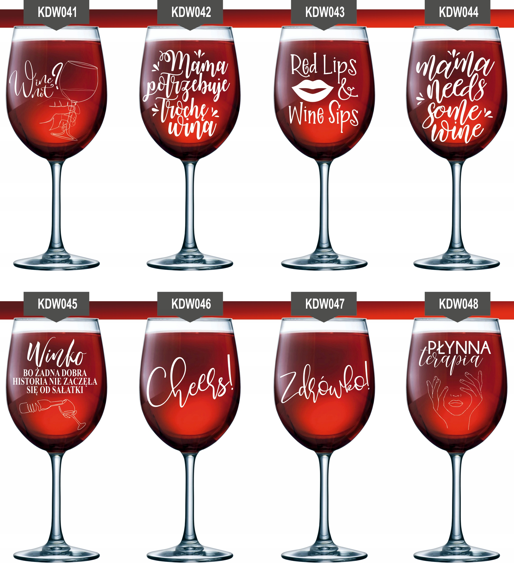 Szklanka kieliszek do wina z grawerem na PREZENT