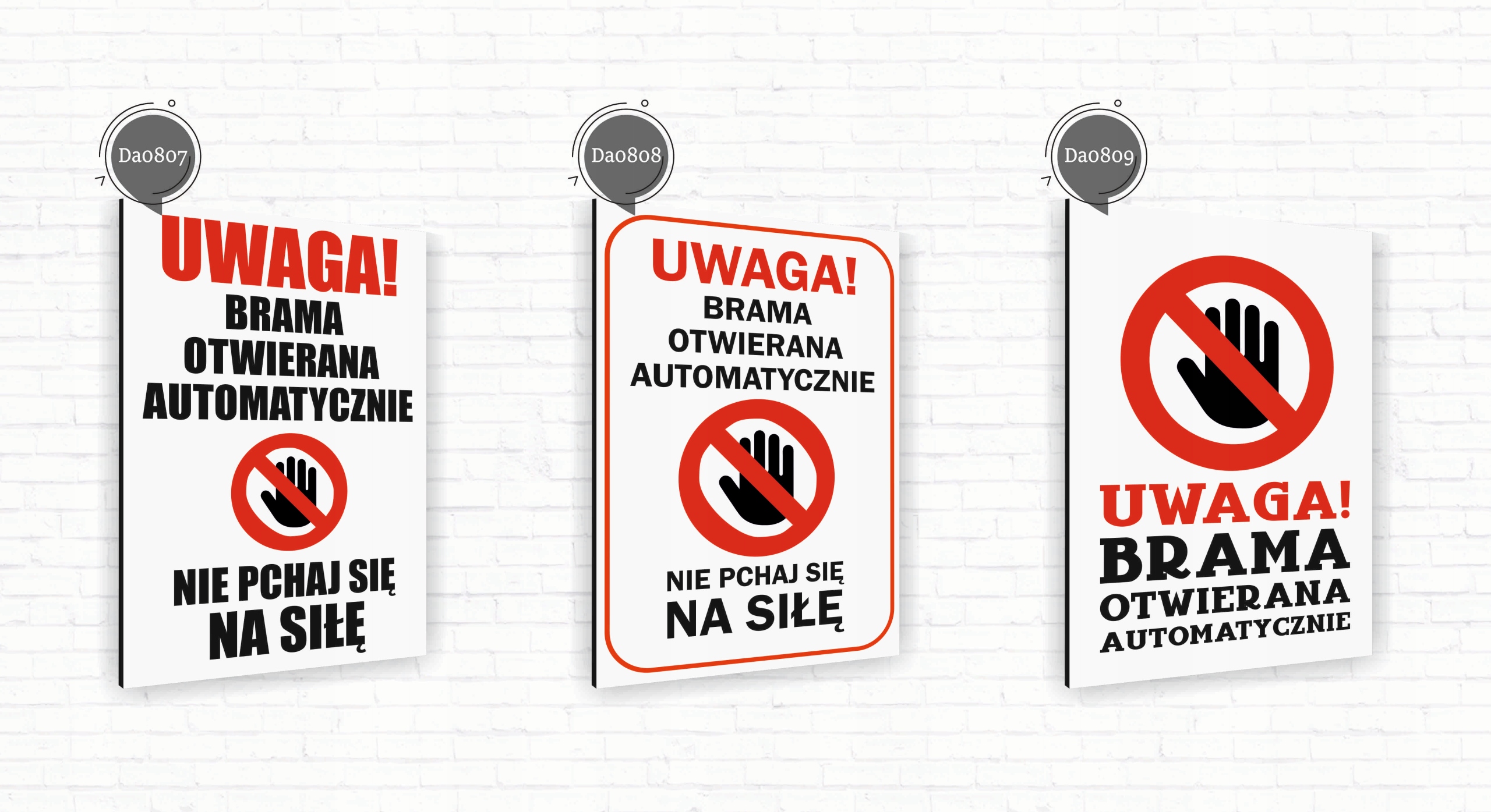 Tabliczka informacyjna znak nadruk uv 30x20 proszę zamykać furtkę