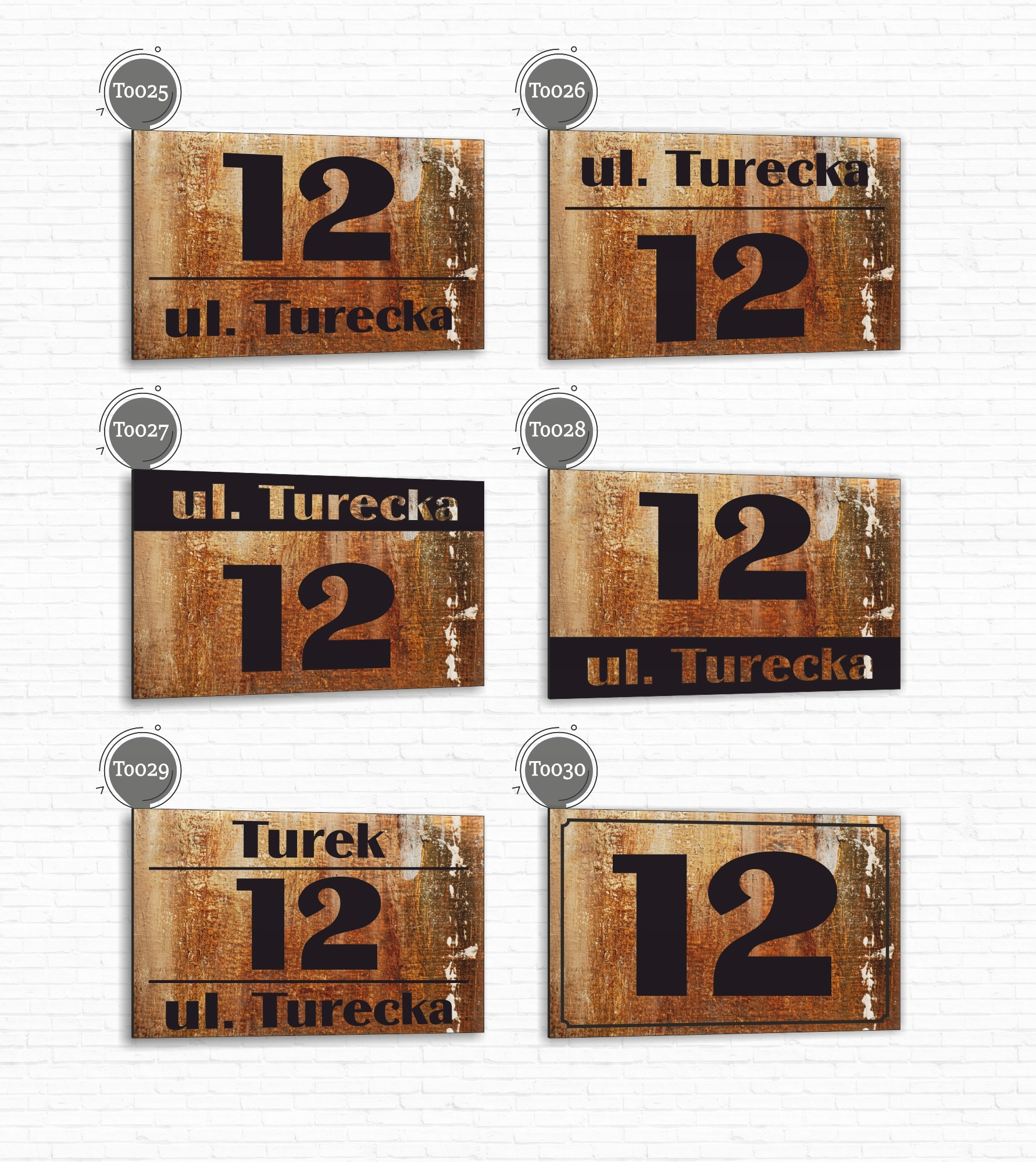 Tabliczka adresowa Numer domu Tablica adres posesji Metal ALUMINIUM 30x20