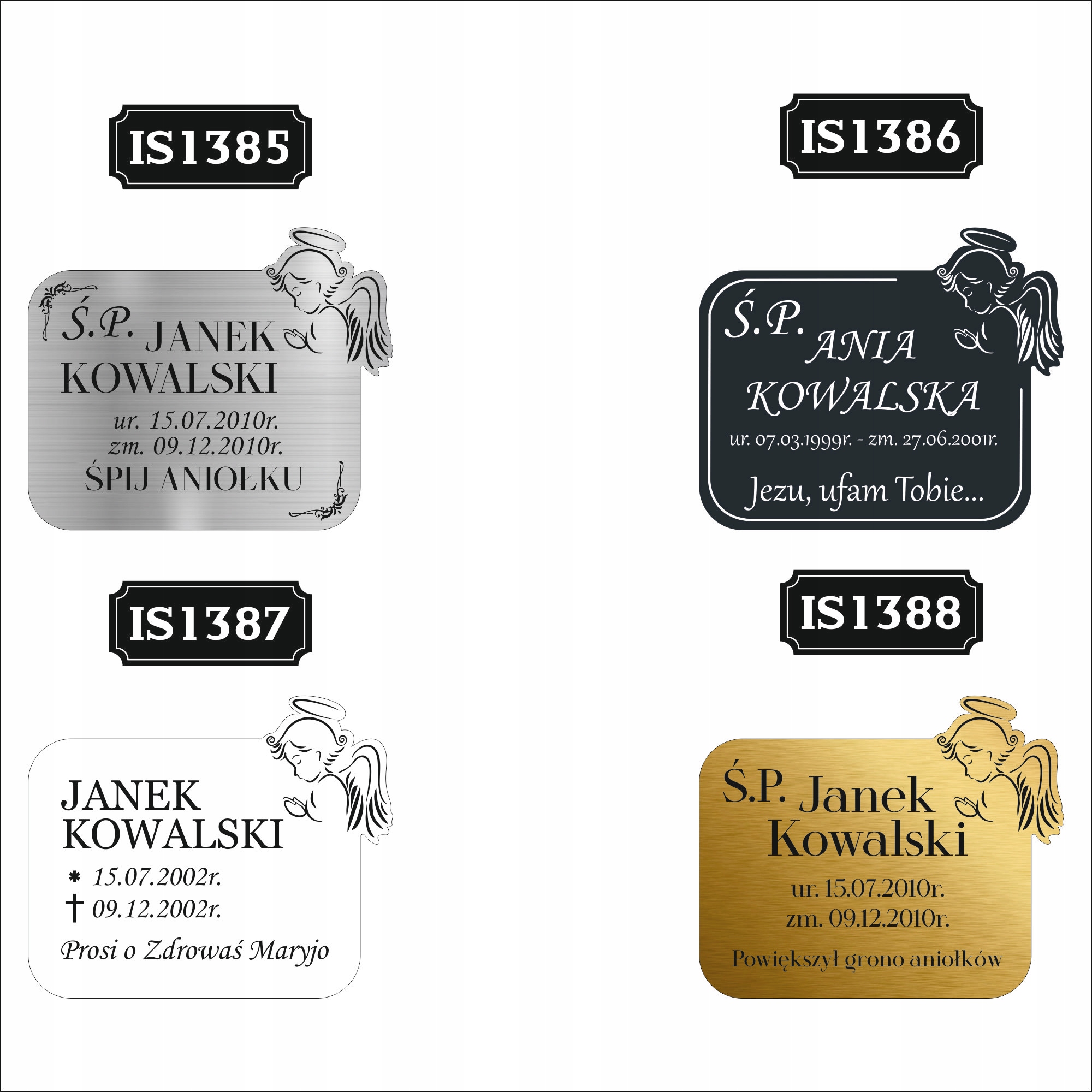 Tabliczka z GRAWEREM Tablica nagrobna nagrobkowa pamiątkowa 20 cm