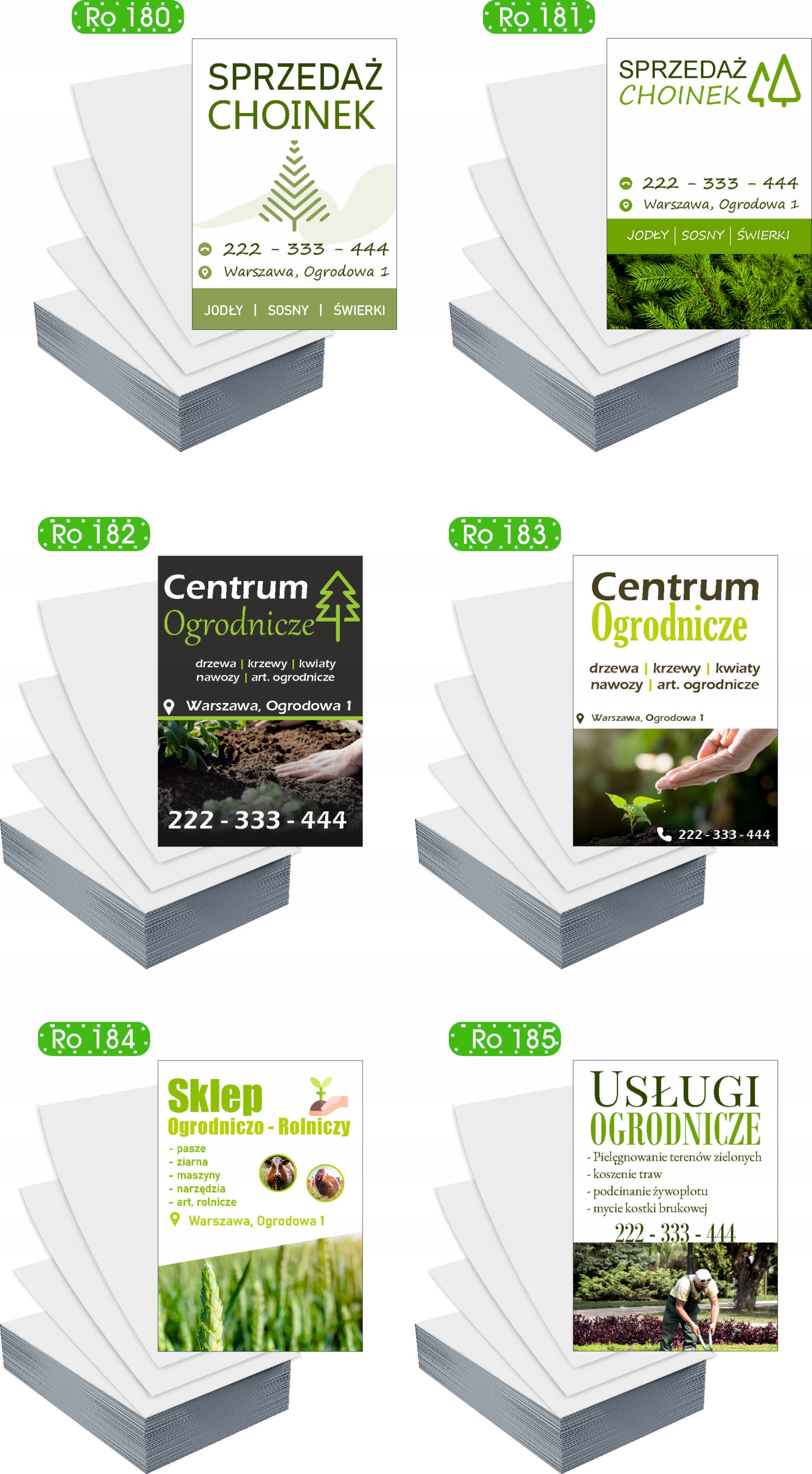 Ulotki A5 5000szt reklamowe firmowe różne wzory KOMPOZYCJE NAGROBNE