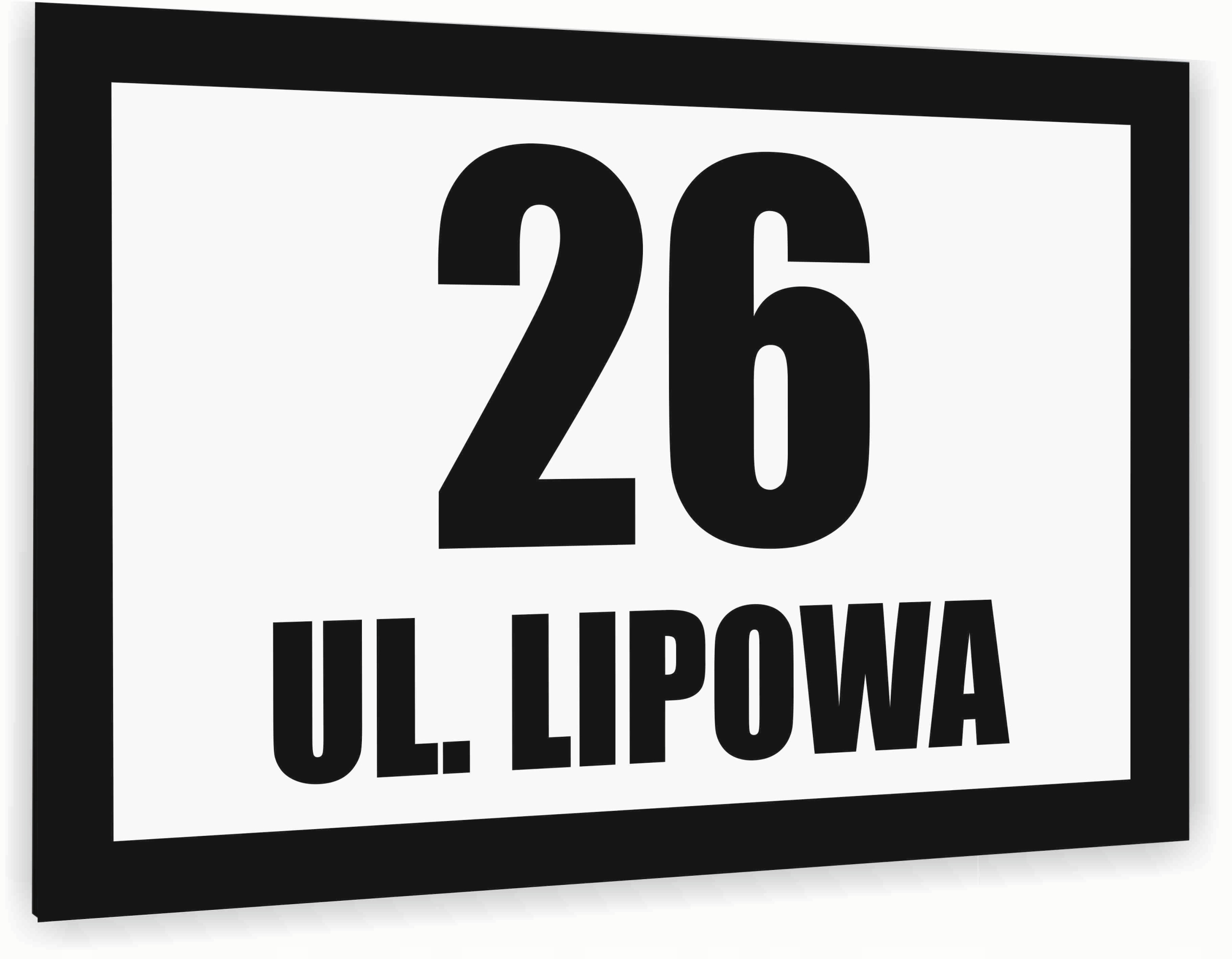 Tabliczka Tablica ADRESOWA antracyt DIBOND 20x15 numer domu ul. dużo wzorów