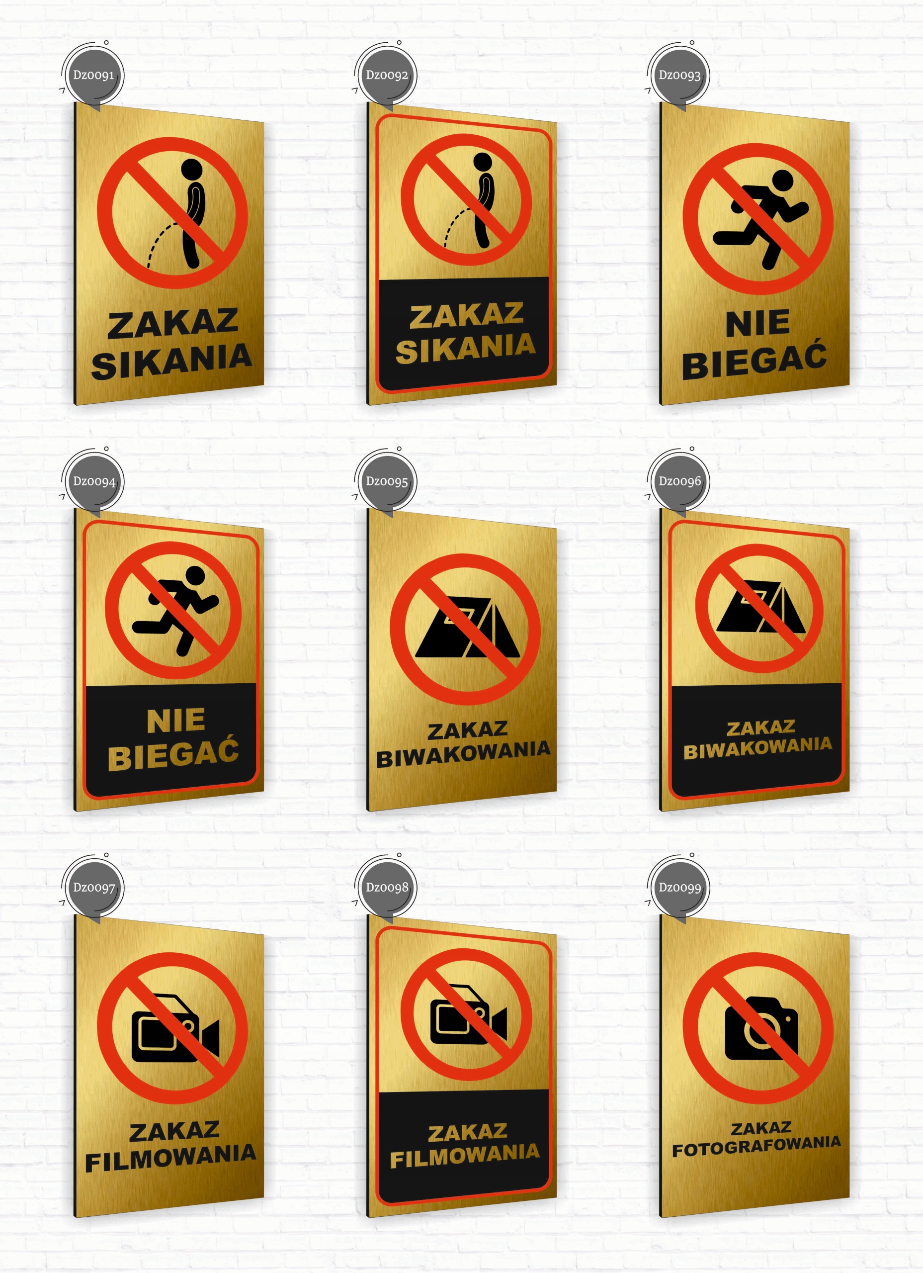 Tabliczka znak informacyjny 40x30 Złota PARKING DLA PREZESA Nierdzewna