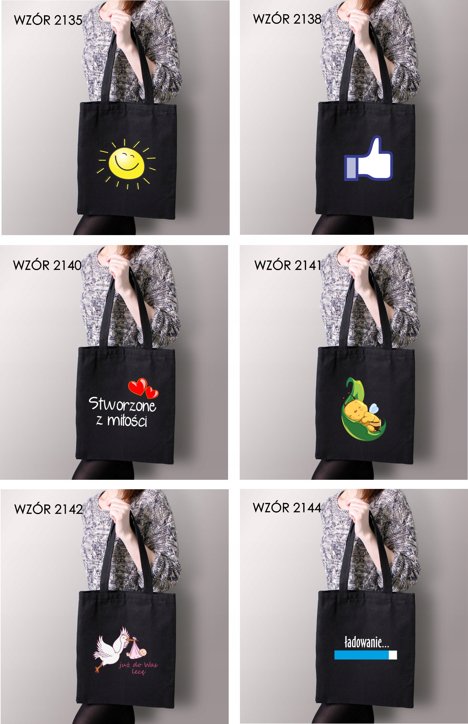 Eko Torba z nadrukiem PREZENT JUŻ DO WAS LECĘ