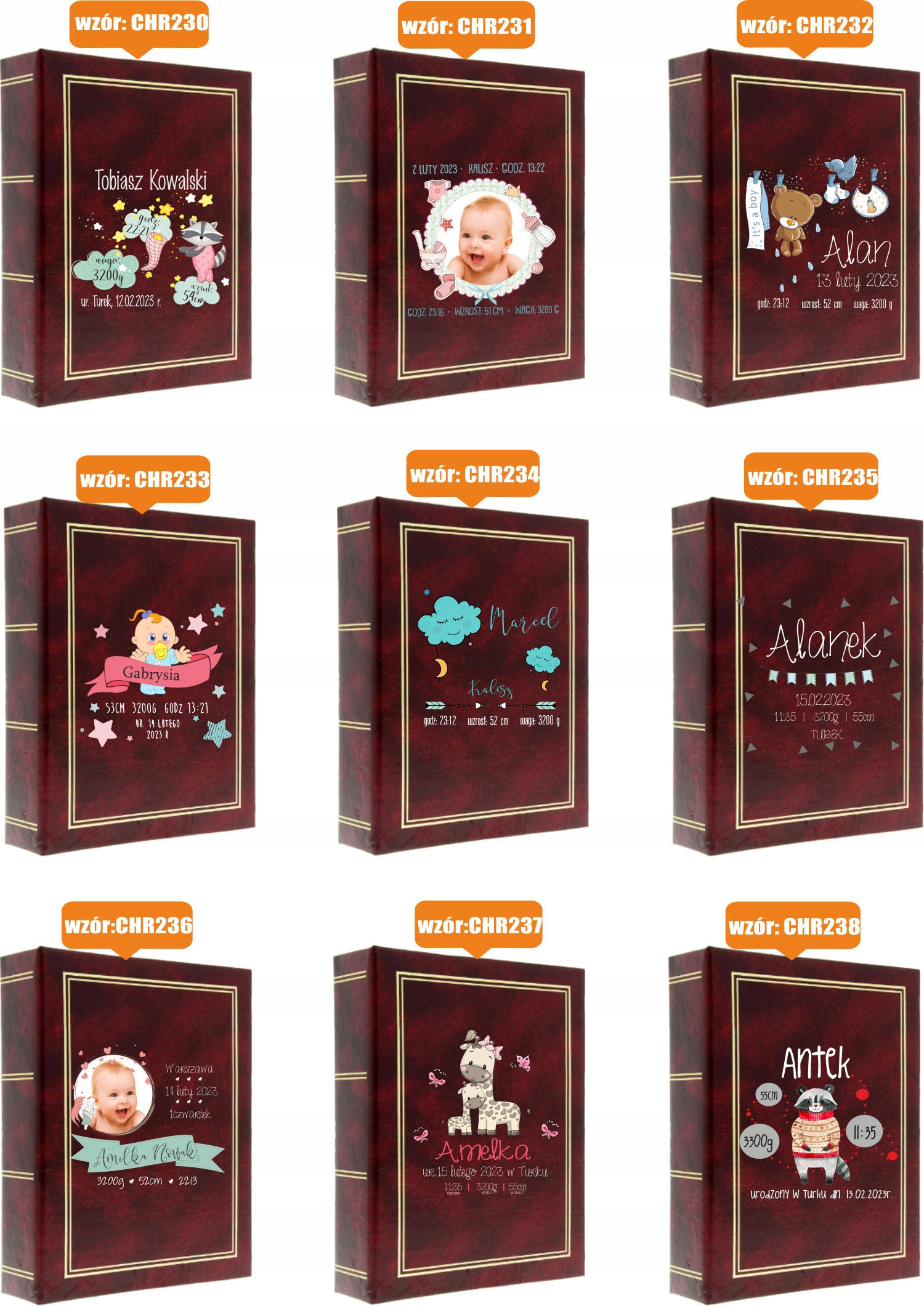 ALBUM WSPOMNIEŃ METRYCZKA NA ZDJĘCIA PREZENT