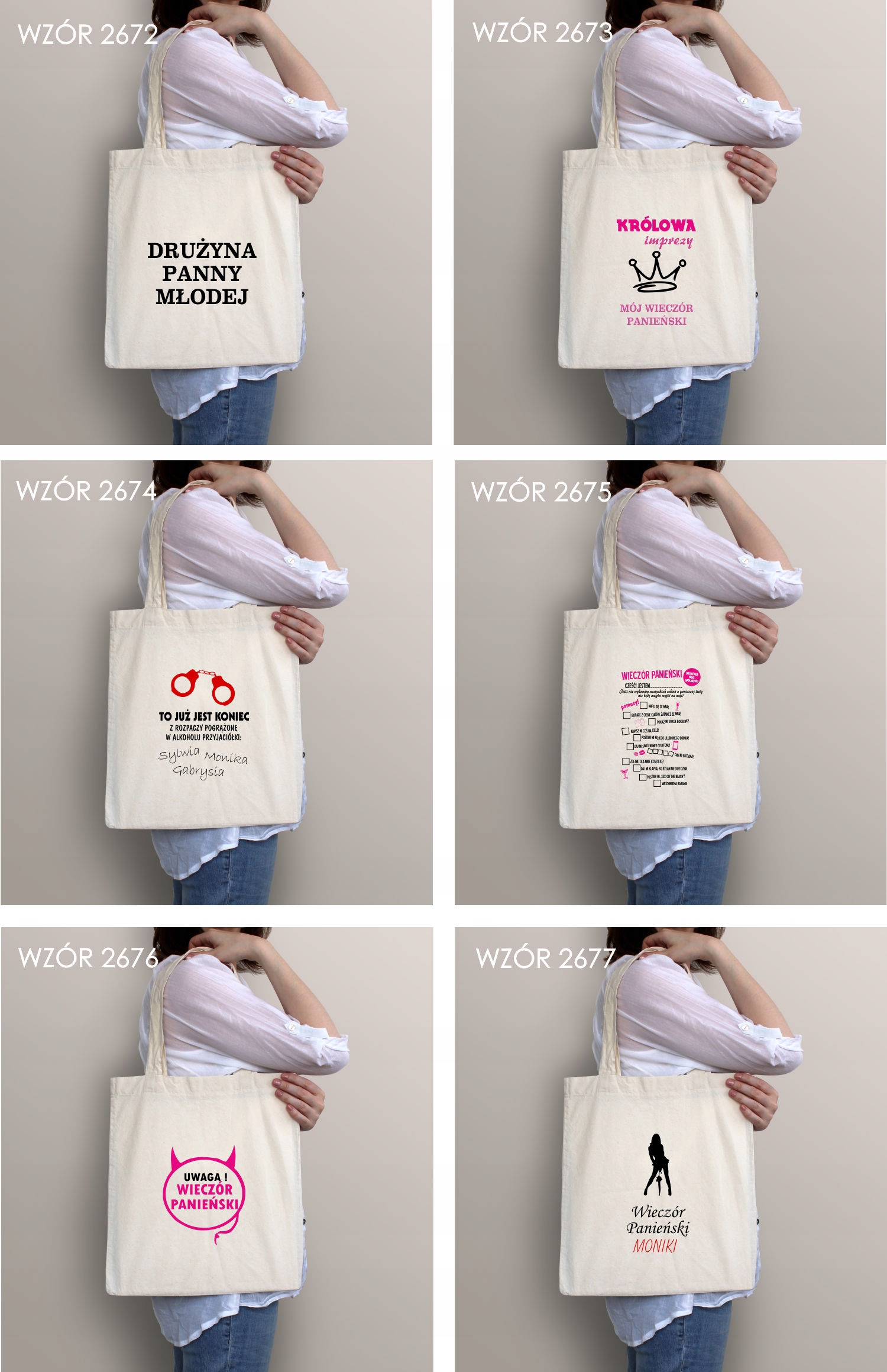 Eko Torba z nadrukiem PREZENT KRÓLOWA IMPREZY