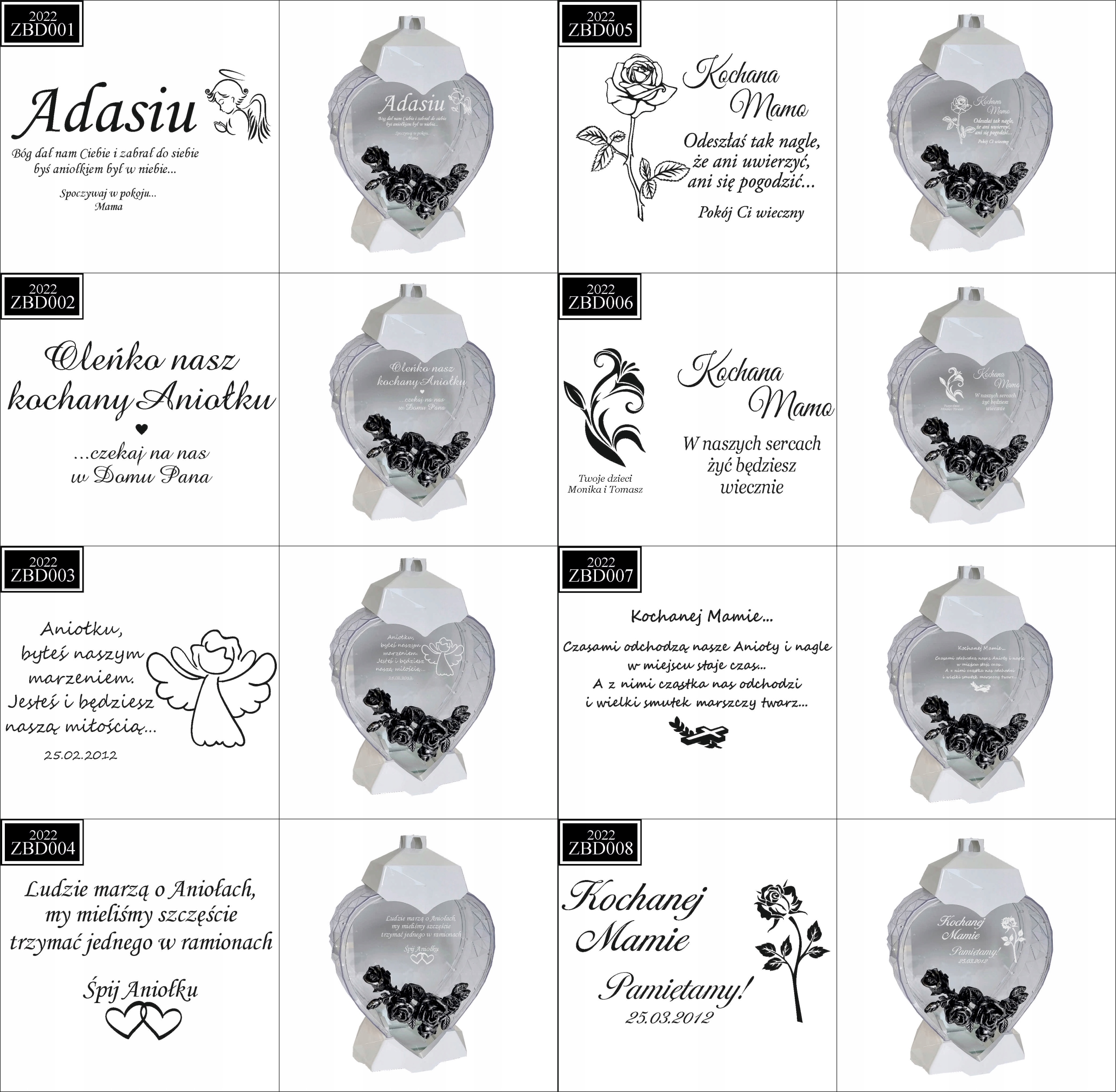 EKSKLUZYWNY ZNICZ SERCE biały personalizowany GRAWER DLA KUZYNKI