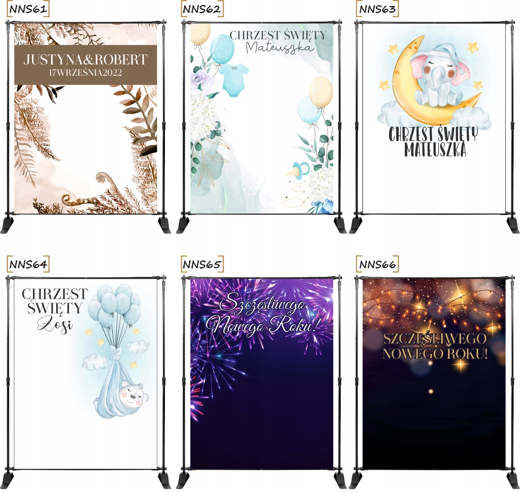 TŁO ścianka FOTO sylwestrowa PERSONALIZOWANE