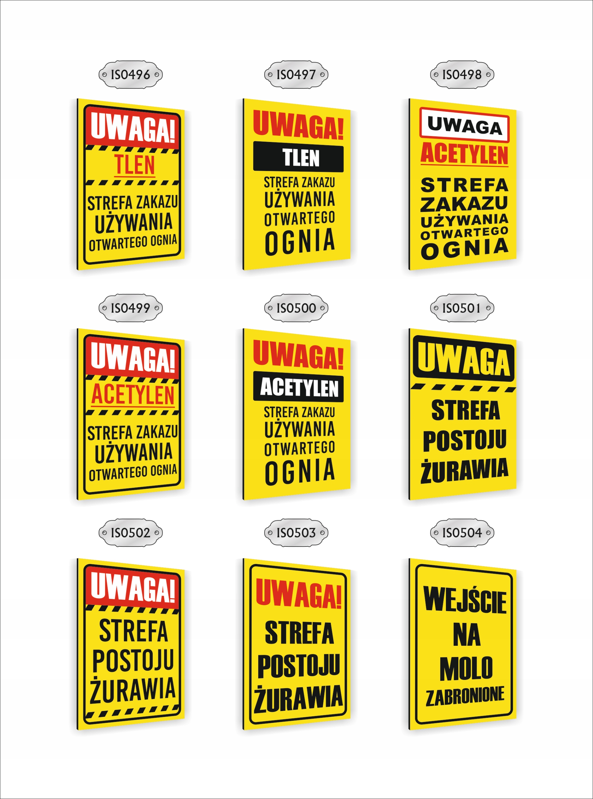 Tabliczka znak informacyjny dibond 20X15 UWAGA ŚRODKI OCHRONY ROŚLIN