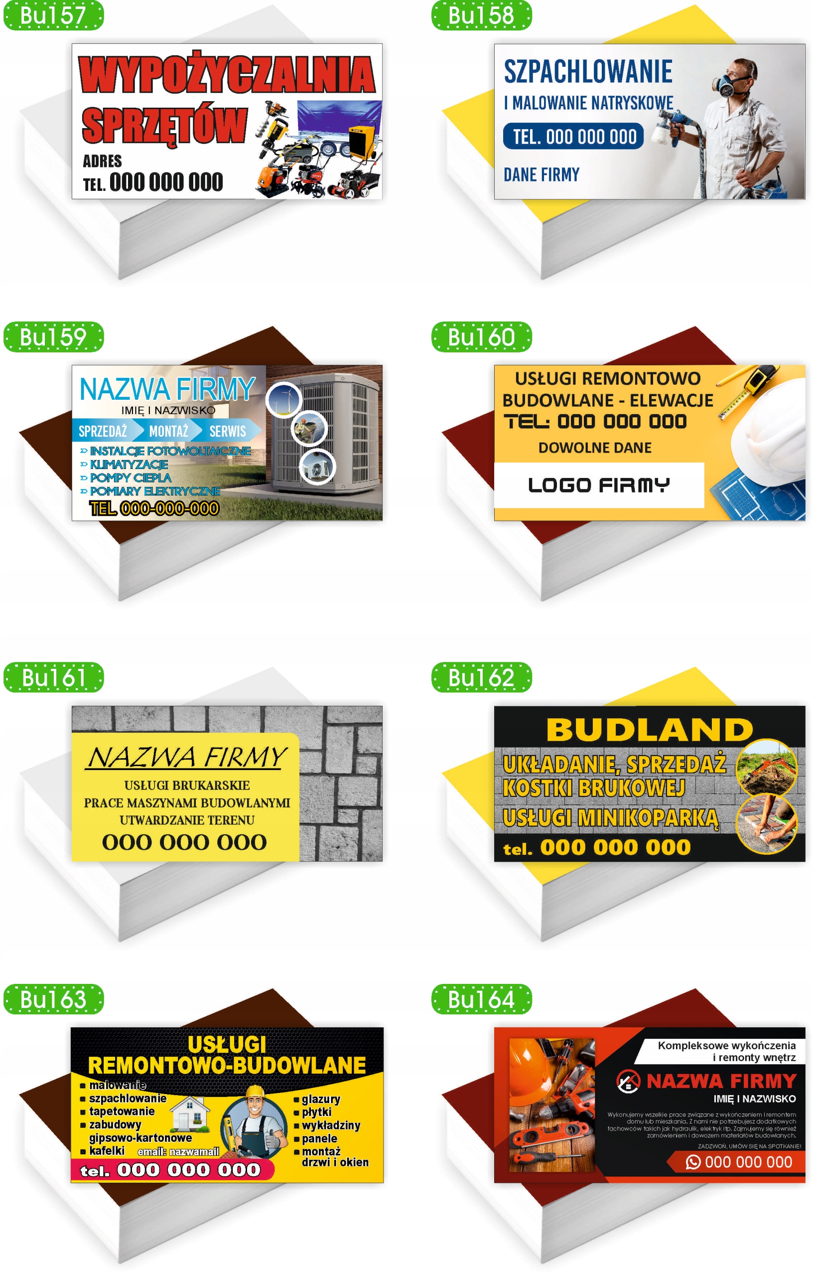 Wizytówki firmowe Foliowane 1000 szt duży wybór wzorów MEDYCYNA ESTETYCZNA