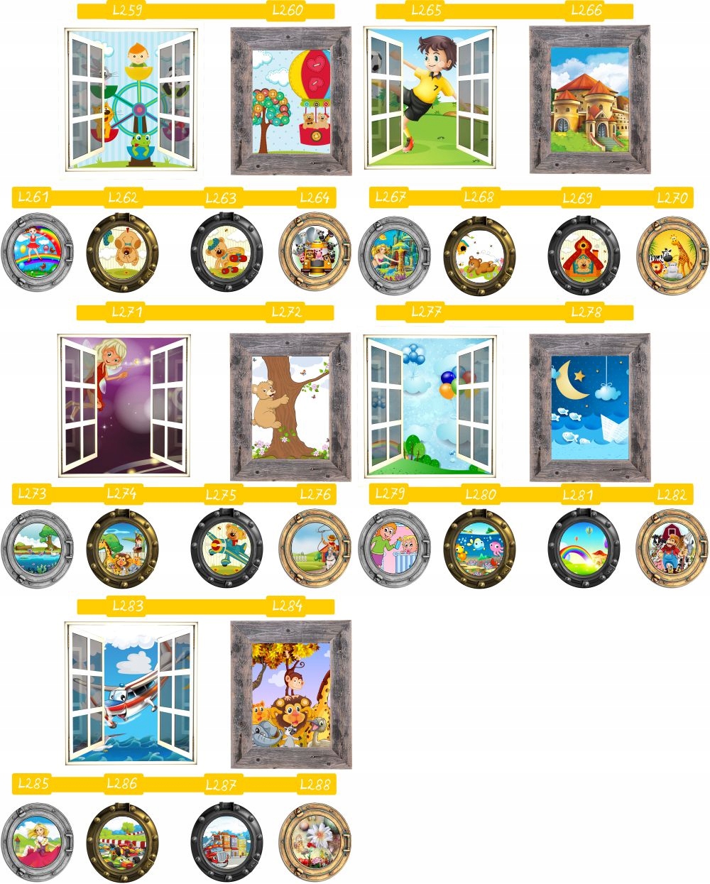 Naklejka samoprzylepna okno widoki duży wybór HIT!