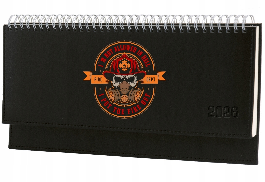 TERMINARZ STRAŻAKA personalizowany 2026 tygodniowy kalendarz biurkowy