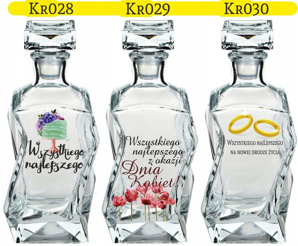 KARAFKA PREZENT na rocznica ślubu 10,20,30,40,50