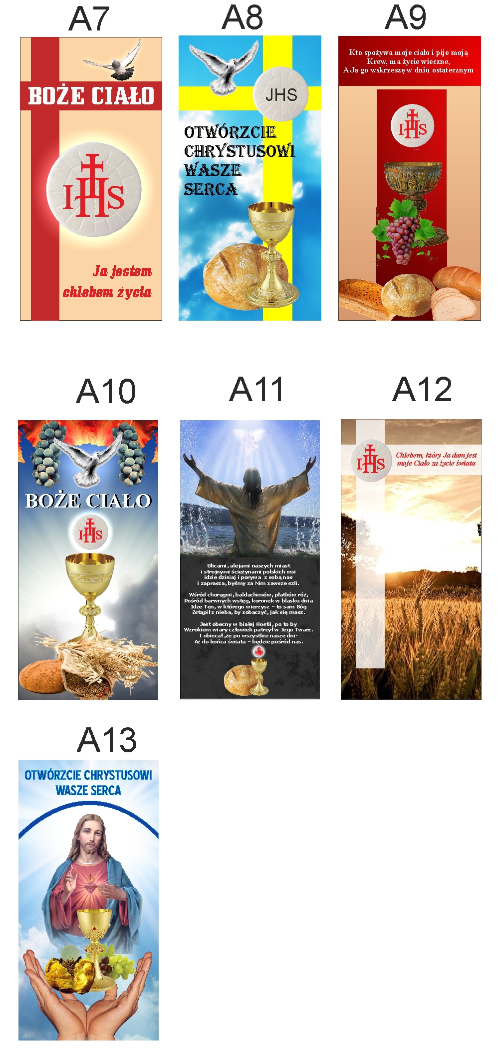 BOŻE CIAŁO Baner na ołtarz ołtarze dekoracja obraz