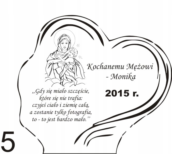 STATUETKA PODSTAWKA POD ZNICZ na grób + grawer XL