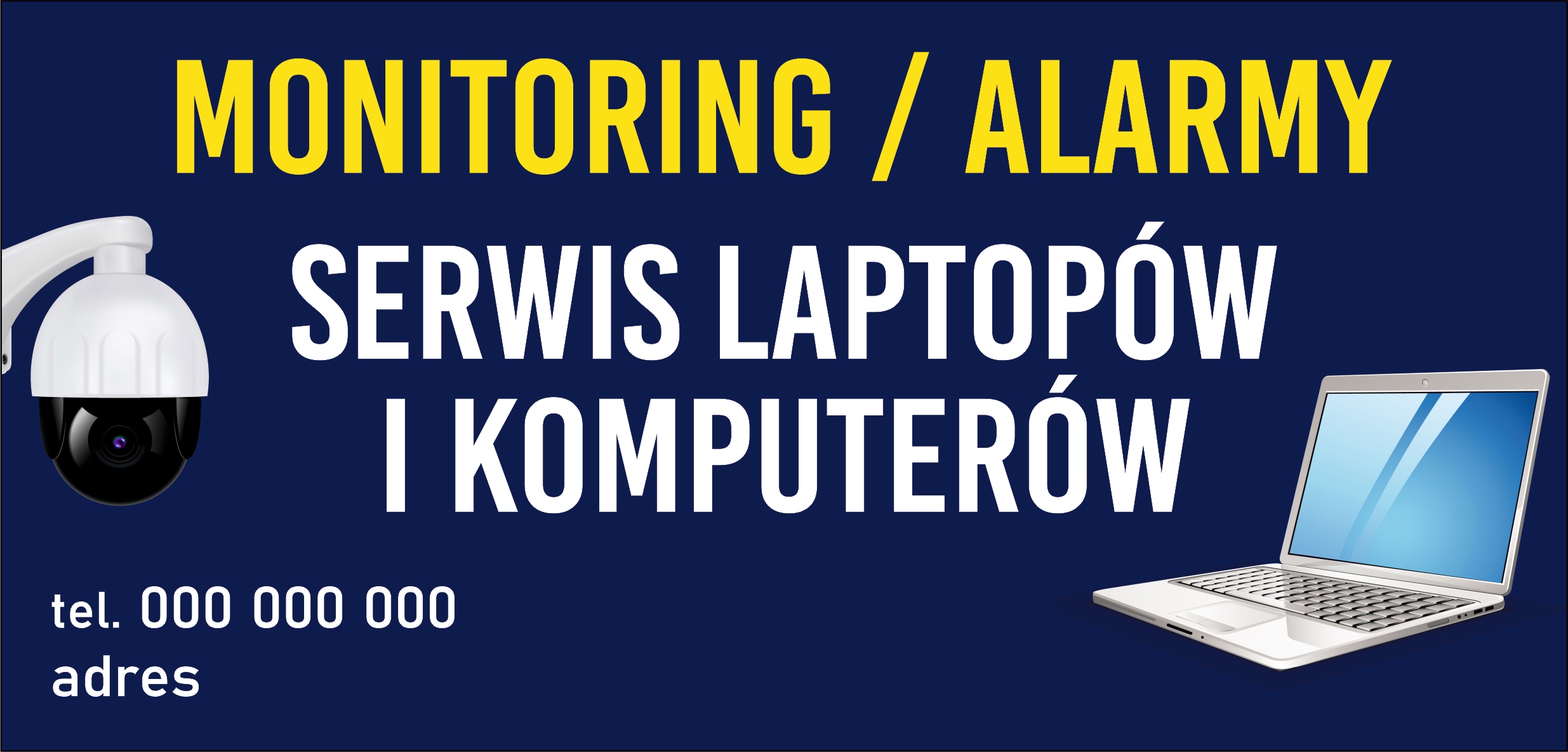 BANER REKLAMOWY projekt 130x80 cm KLIMATYZACJA