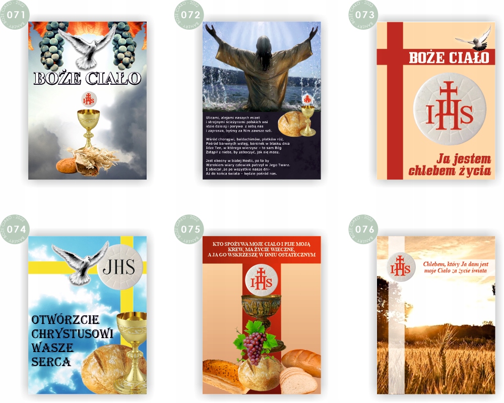 BANER NA BOŻE CIAŁO dekoracja OŁTARZA gotowy wzór