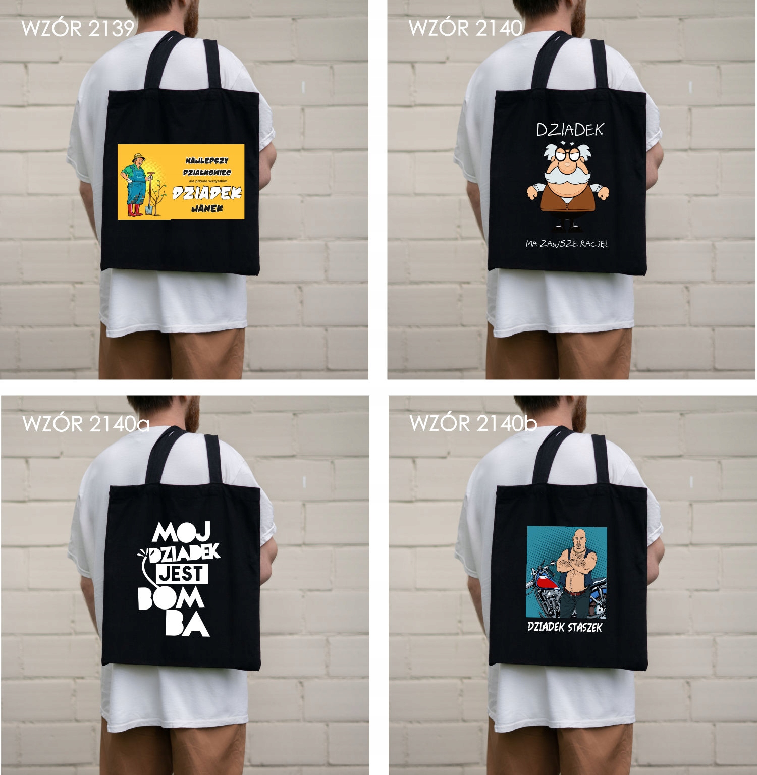 Eko Torba z nadrukiem PREZENT dla babci SUPER