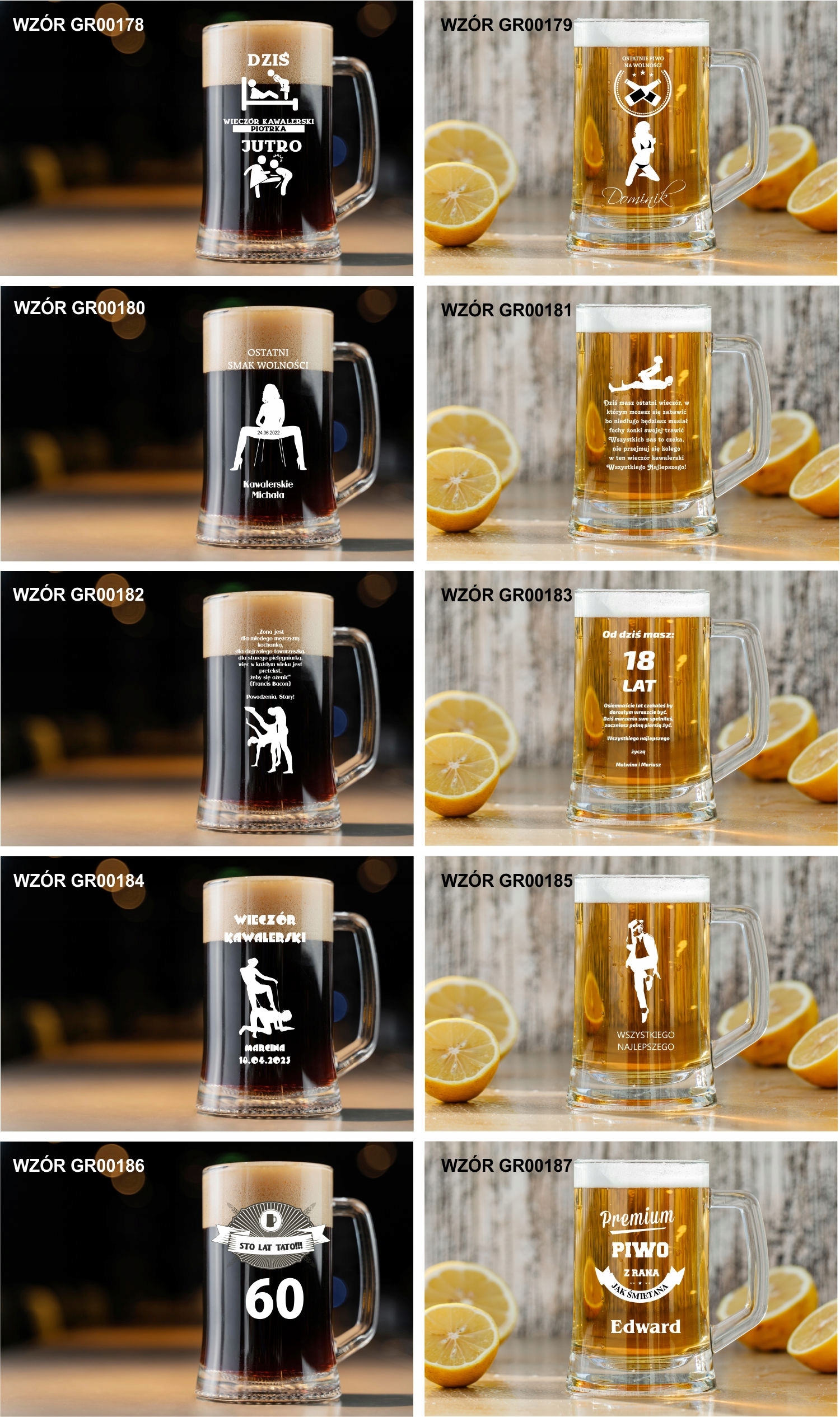 Kufel do Piwa piwosza dla męża prezent na święta