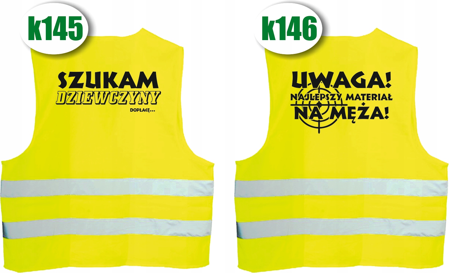 KAMIZELKA ODBLASKOWA nadruk HAKOWY