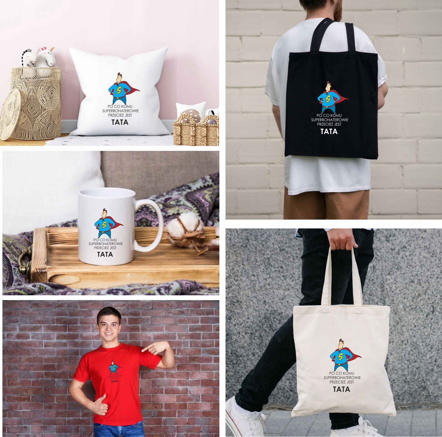 Eko Torba z nadrukiem PREZENT DZIEŃ TATY