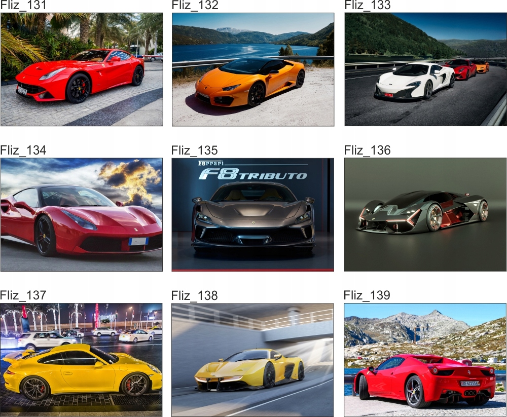 OBRAZ na płótnie samochód sportowy AUTO 120x80