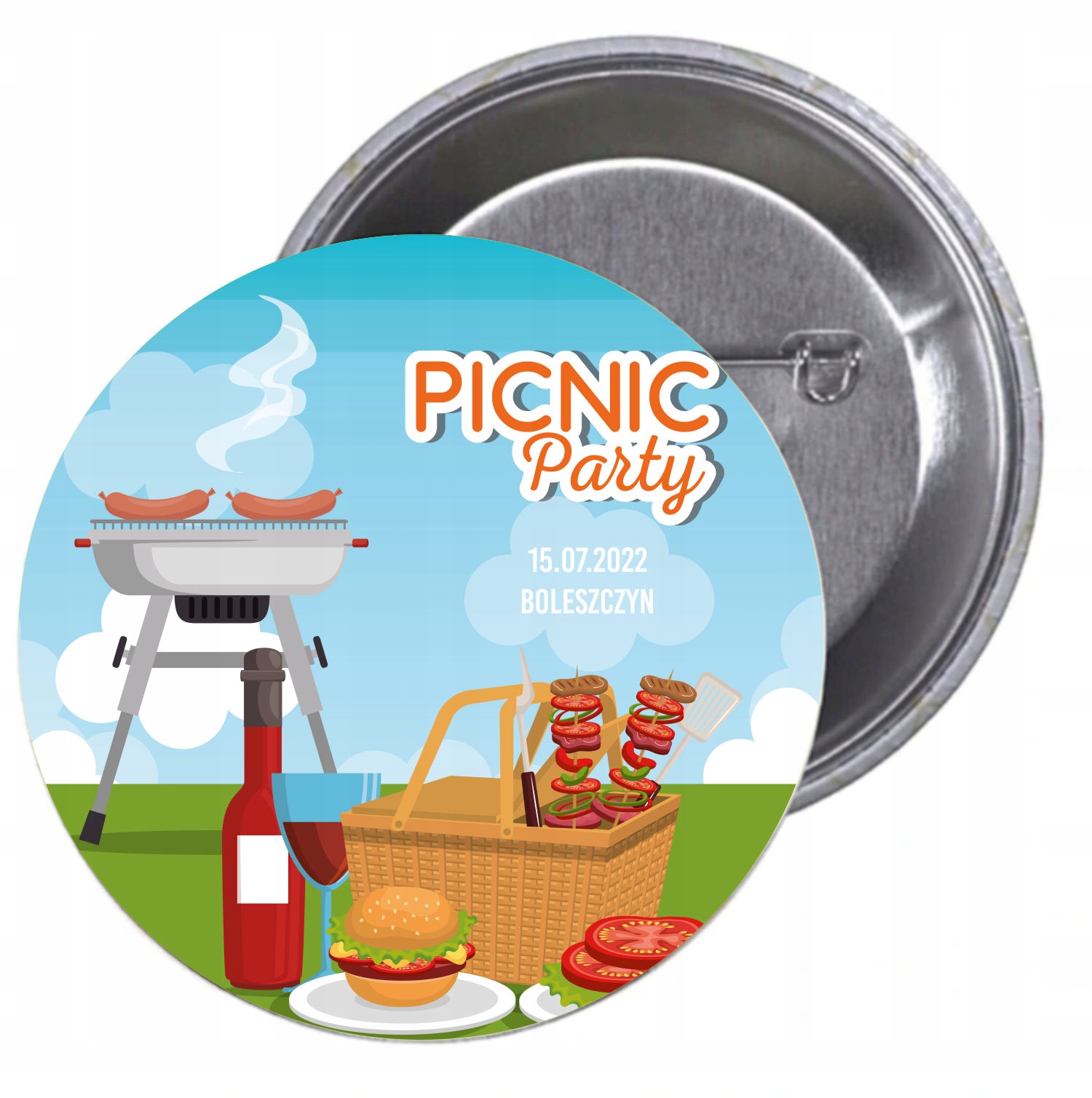 Przypinki buttony PIKNIK WIEJSKI