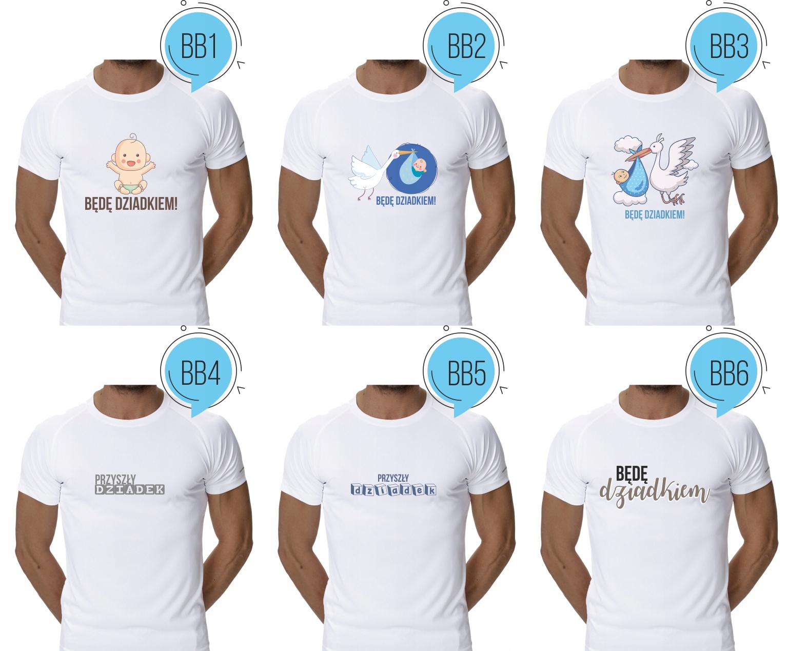 Koszulka z napisem DLA BABCI prezent