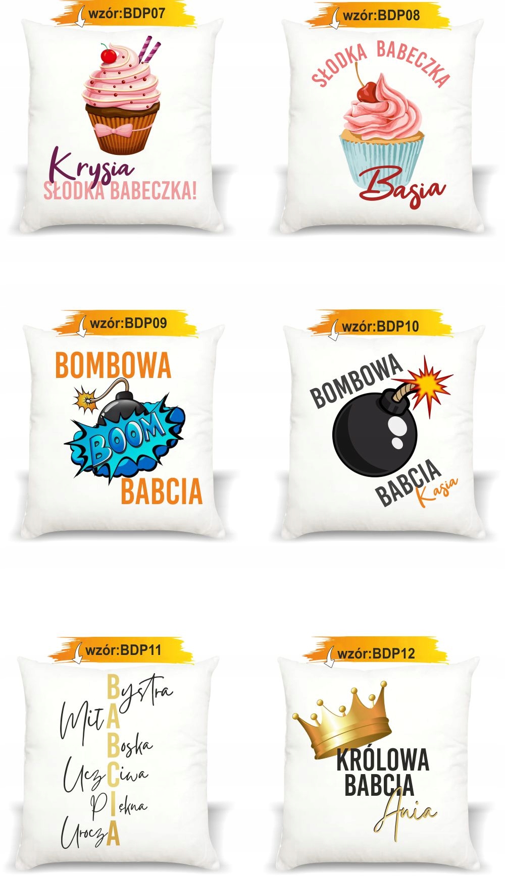 foto PODUSZKA PREZENT SUPER BABCIA Dzień Babci