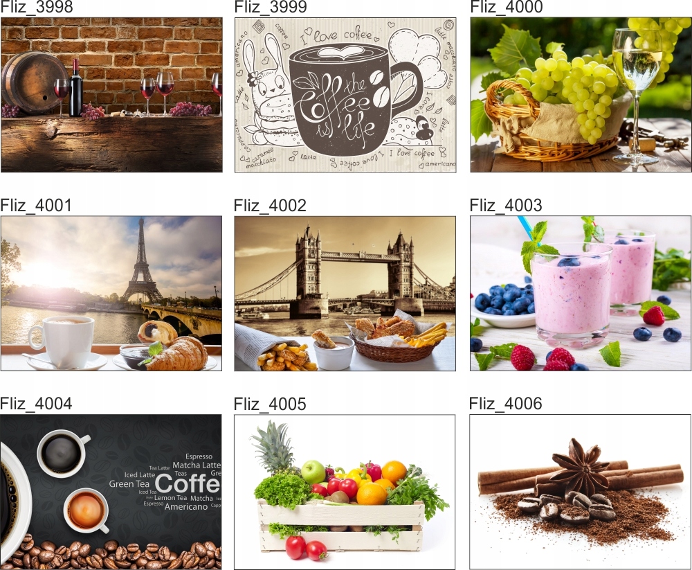 FOTOTAPETA kuchenna DESER MALINY JAGODY 360x240