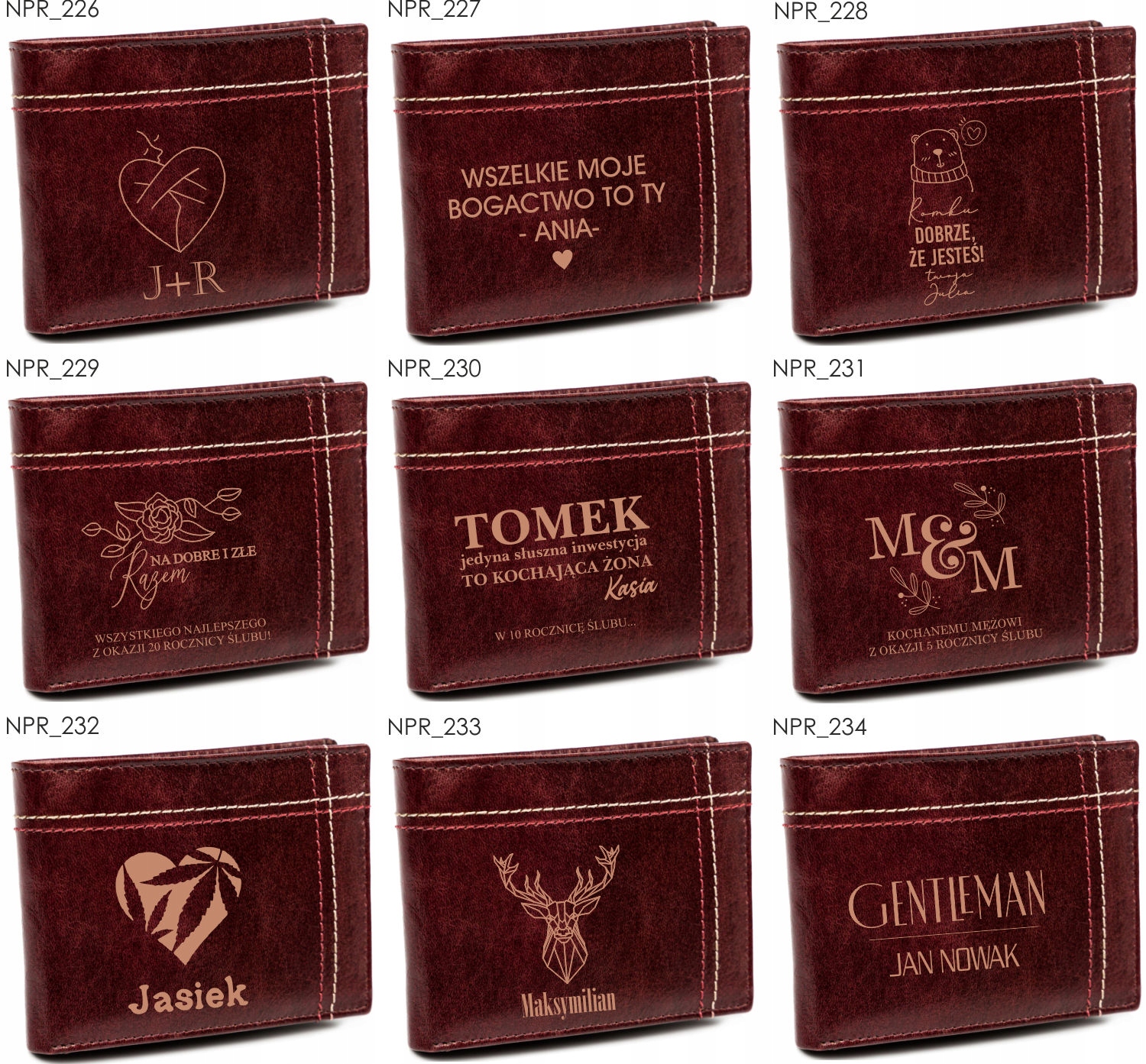 Portfel grawer ELEKTRYK fajny prezent +IMIĘ tanio