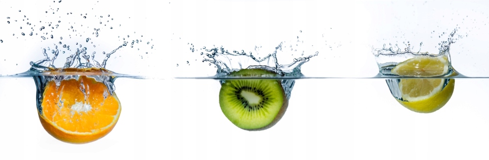 FOTOTAPETA kuchenna OWOCE KIWI POMARAŃCZA 380x256