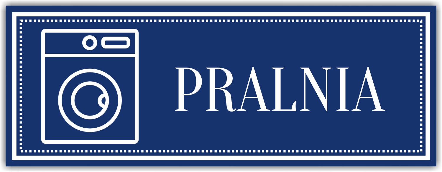 Tabliczka nierdzewana grawer PRALNIA