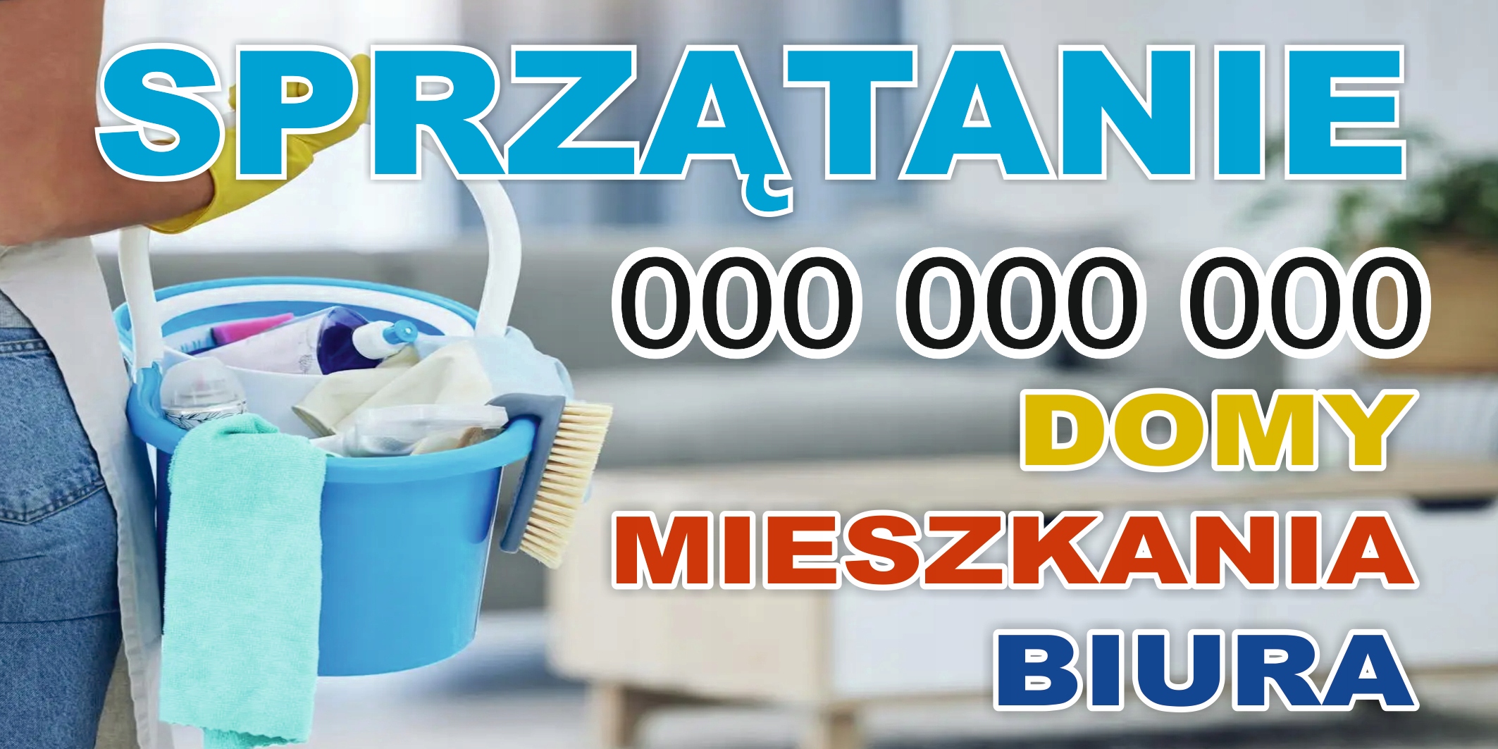 BANER REKLAMOWY projekt 200x100 cm POKOJE GOŚCINNE