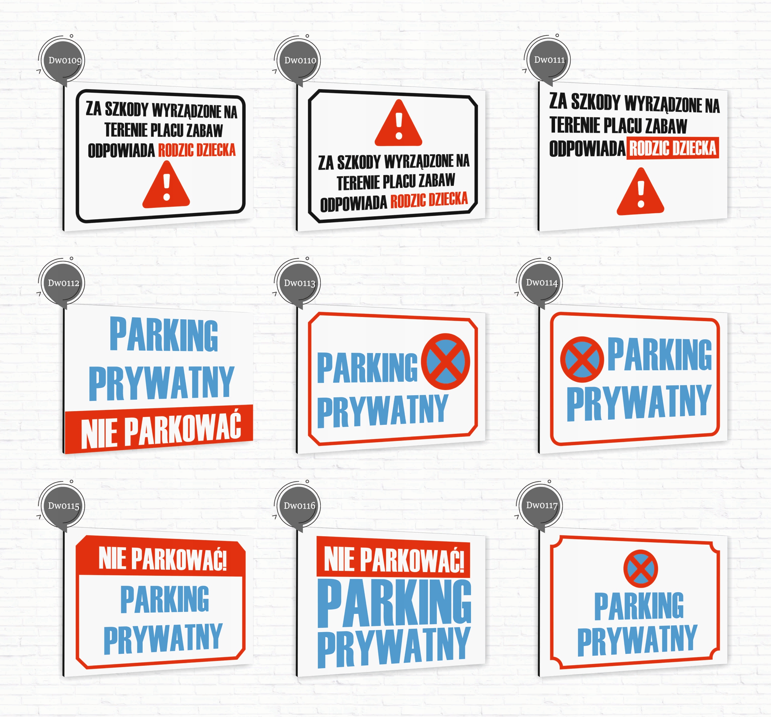 Tabliczka znak informacyjny 30x20 Biała PŁATNOŚĆ TYLKO GOTÓWKĄ Dibond