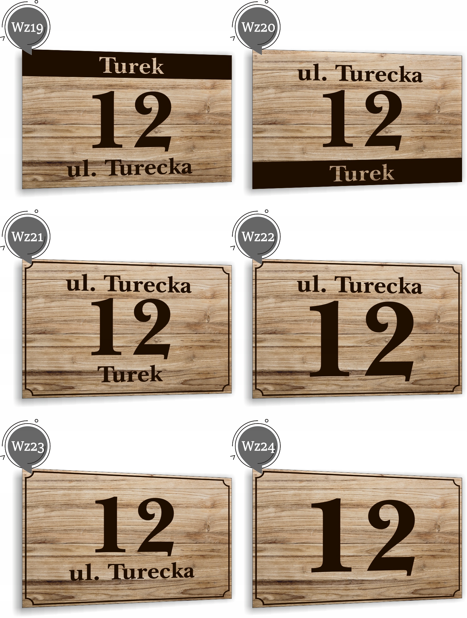 Tabliczka Tablica ADRESOWA ALUMINIOWA Numer domu posesji cyfry ulica 40x30