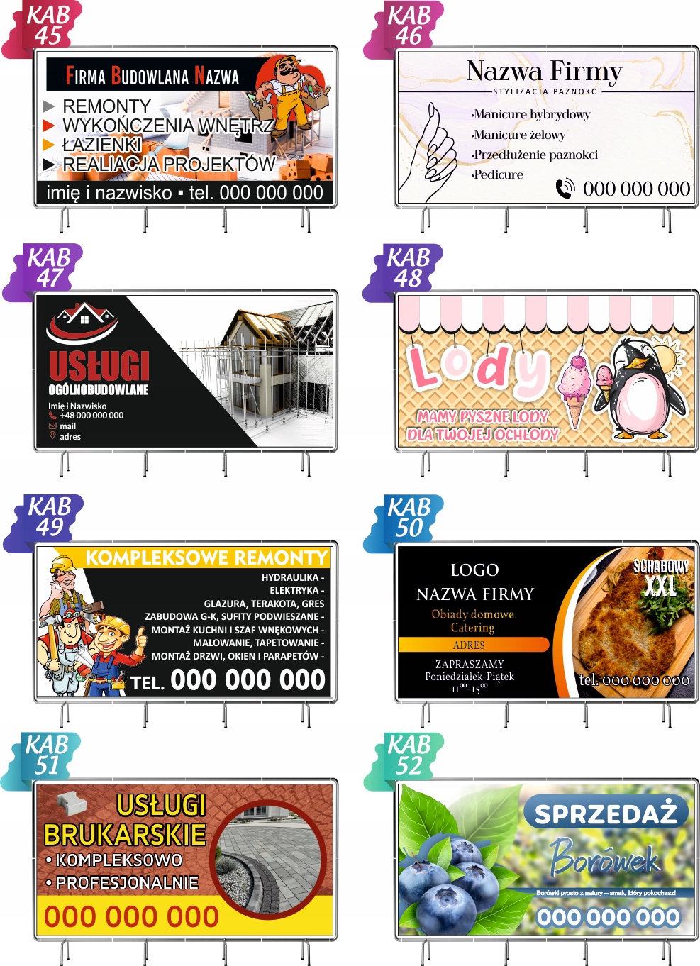 200x100 cm - Baner reklamowy oczkowany Piekarnia, cukiernia