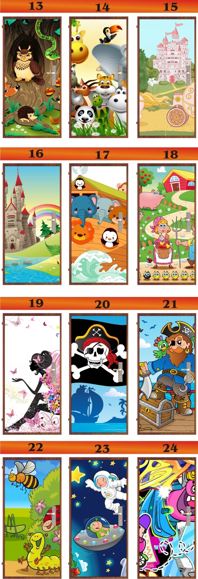 Fototapeta NAKLEJKA okleina drzwi szafe dla dzieci