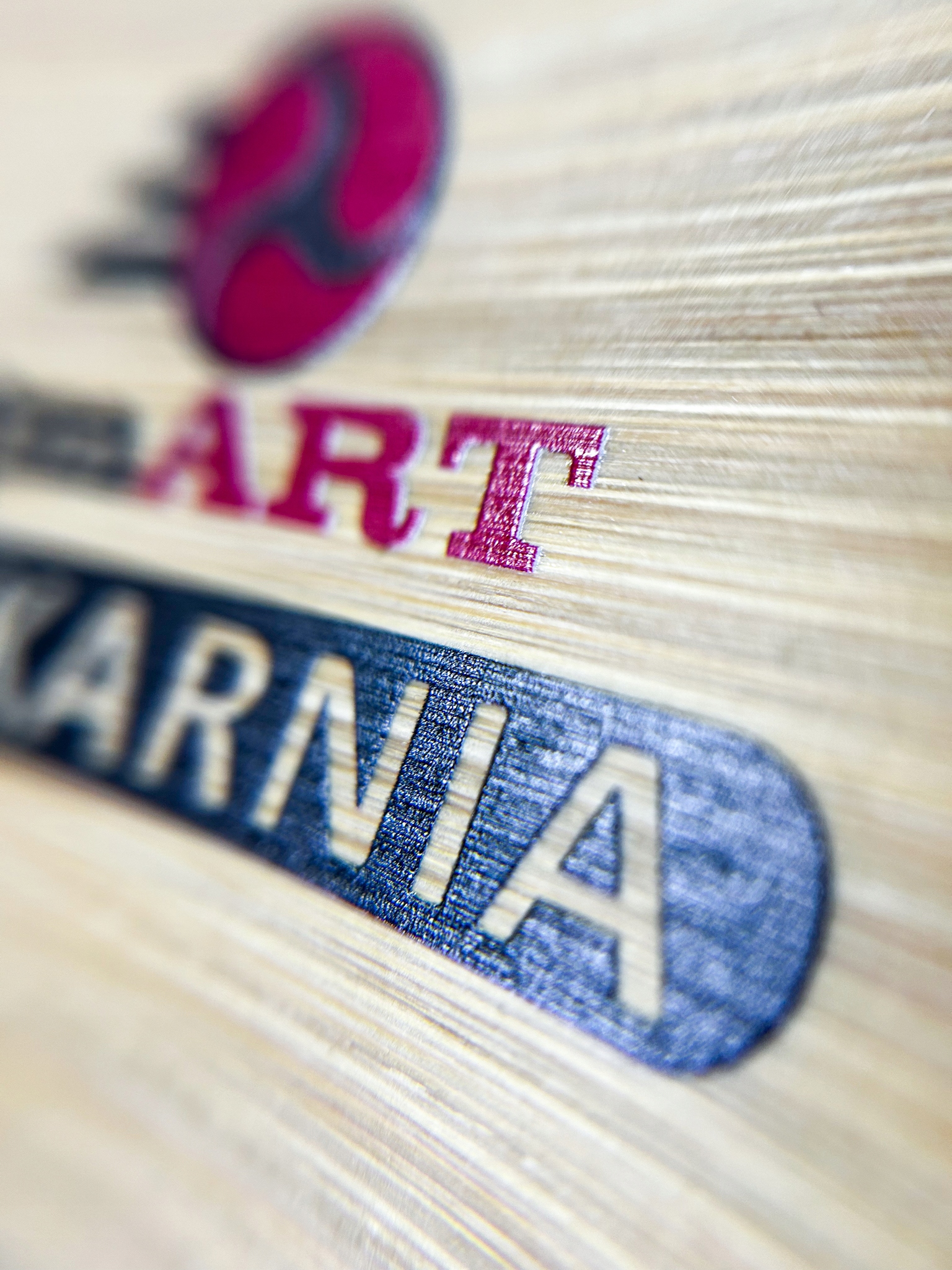 Bambusowy ZEGAR ścienny nadruk UV do biura AUTO HANDEL + nazwa firmy