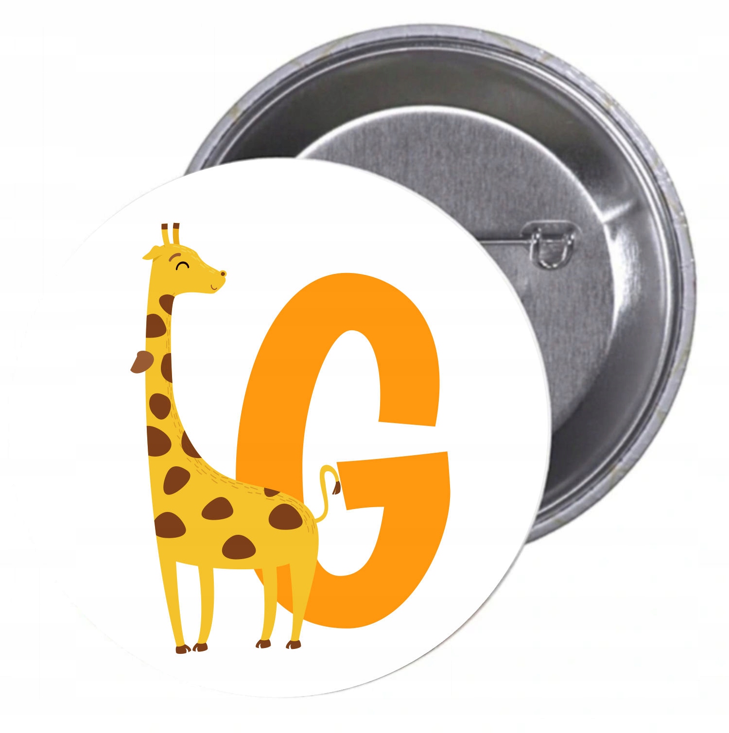 Przypinki buttony LITERKI DLA DZIECI - G