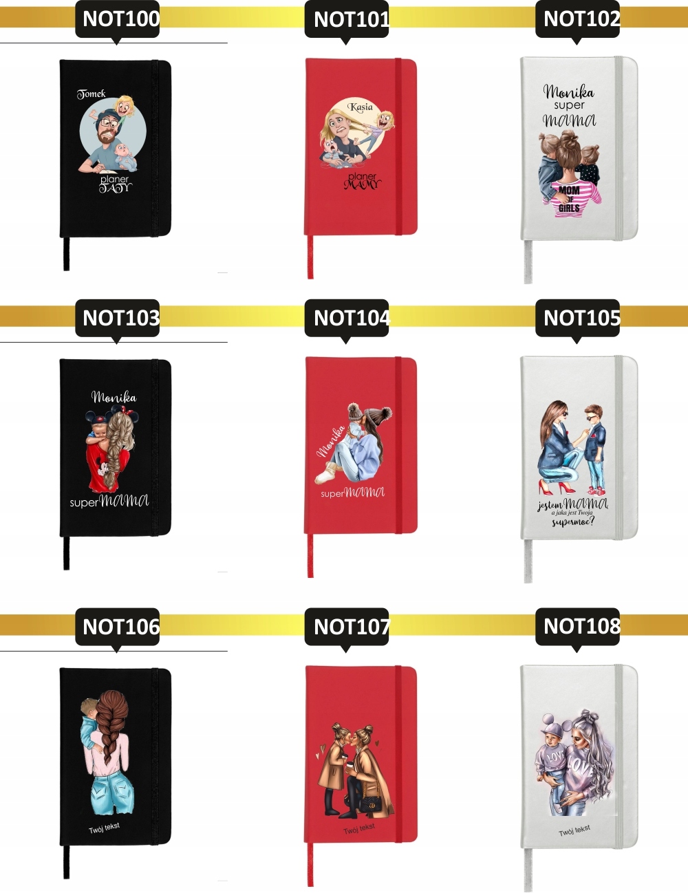 Notes z nadrukiem na DZIEŃ KOBIET dla siostry