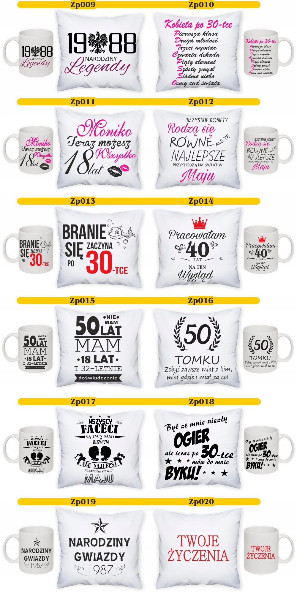 PODUSZKA+KUBEK zestaw prezent Święta Mikołajki