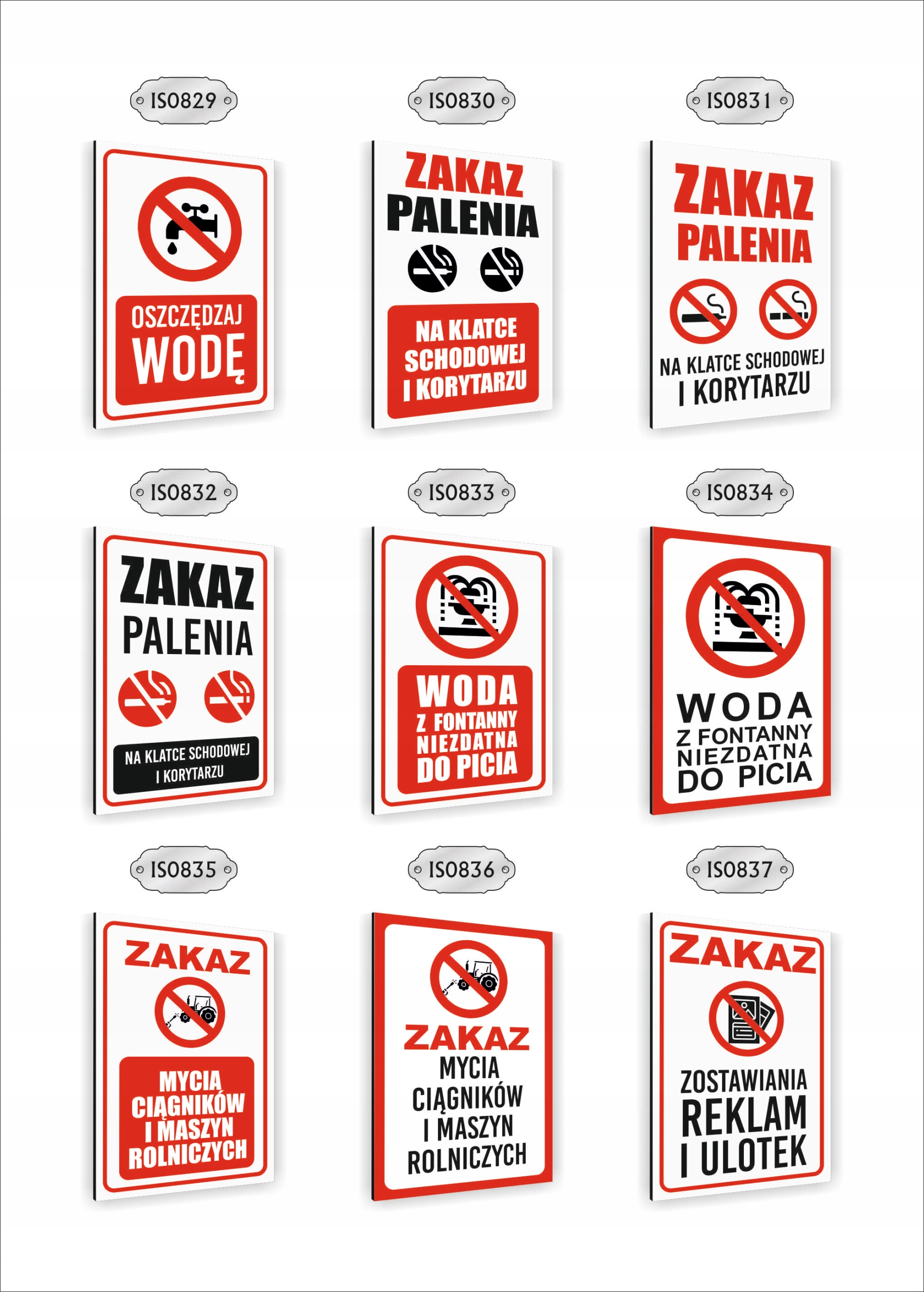 Tabliczka znak informacyjny dibond nadruk UV 30x20 ZAKAZ PARKOWANIA